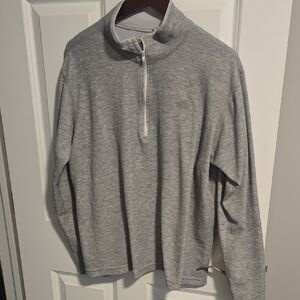 North Face XL Gray Half-Zip Sweater